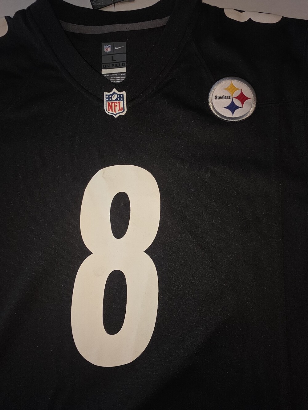 NWT Nike NFL Pittsburgh Steelers Kenny Pickett Jersey Black On Field Men's SZL - Picture 5 of 9